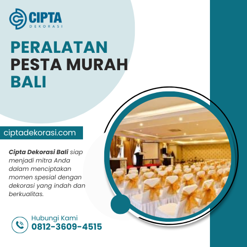 peralatan pesta murah bali