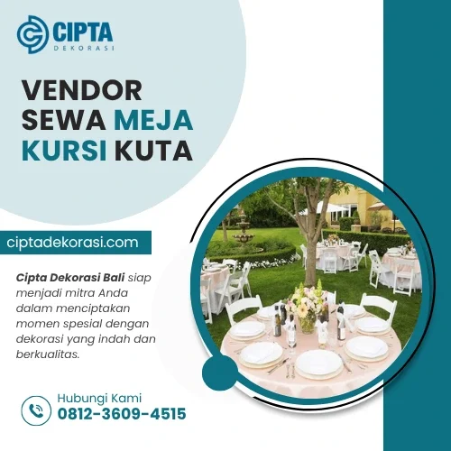 Vendor Sewa Meja Kursi Kuta