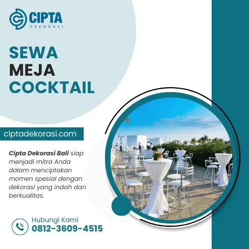 sewa meja cocktail