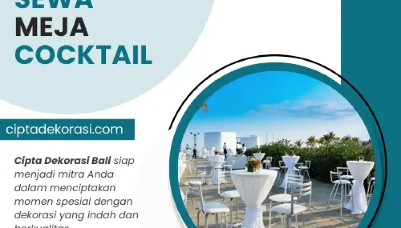 sewa meja cocktail
