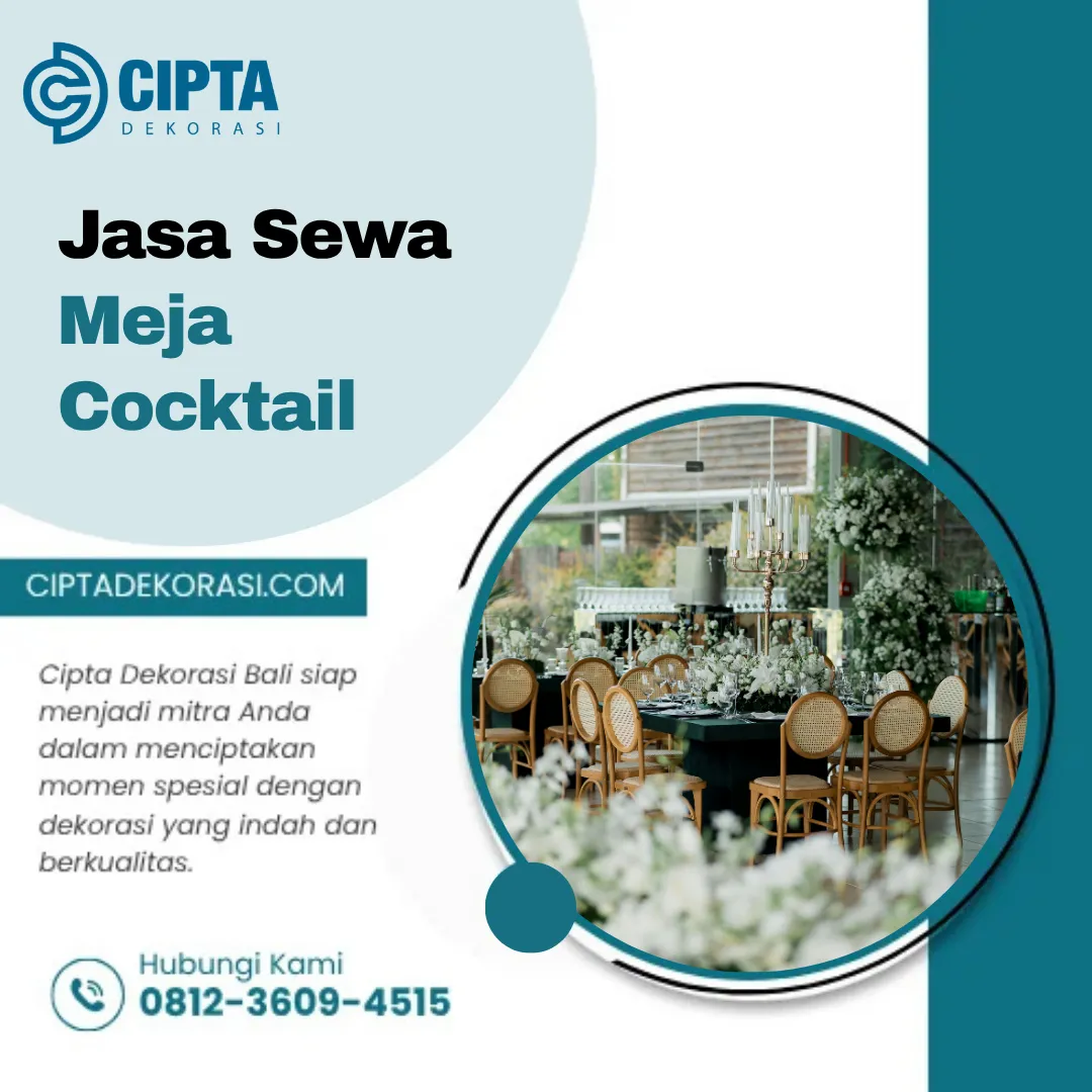 Jasa Sewa Meja Cocktail