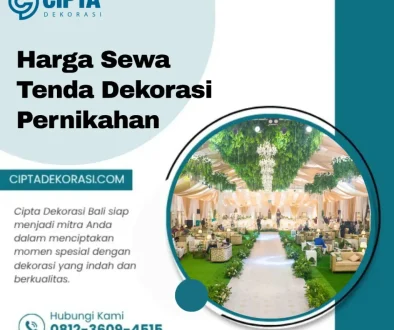 Harga Sewa Tenda Dekorasi Pernikahan